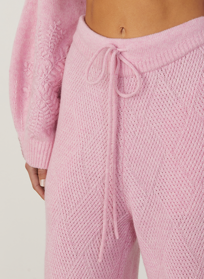 Elizabeth Wool Quilt Knit Pant | Dahlia Marle | Restock