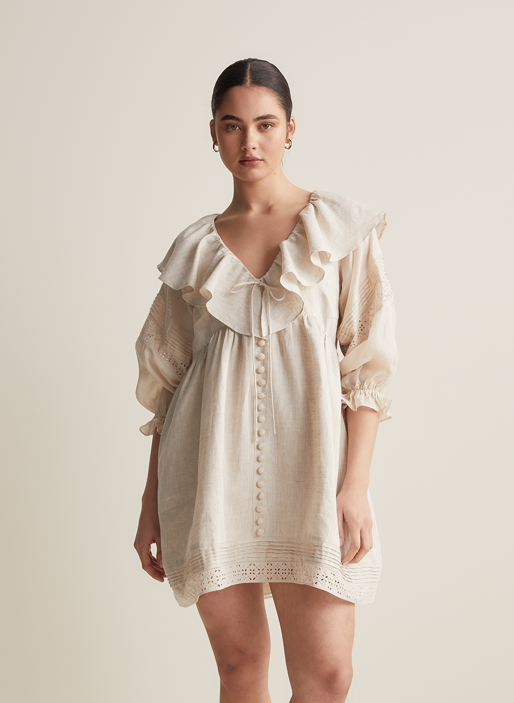 Antoinette Linen Mini Dress | Flax