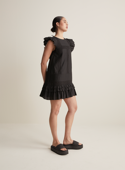 Molly Silk Cotton Mini Dress