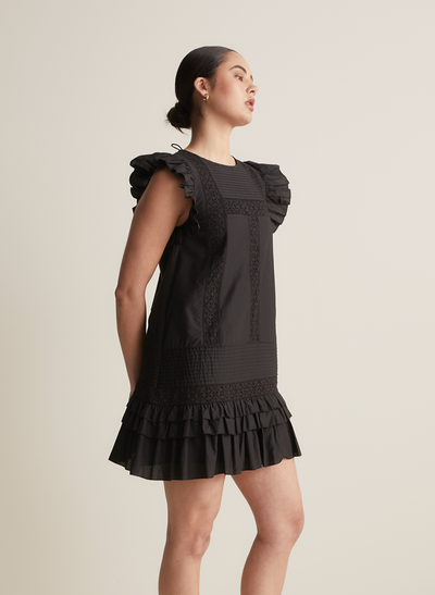 Molly Silk Cotton Mini Dress