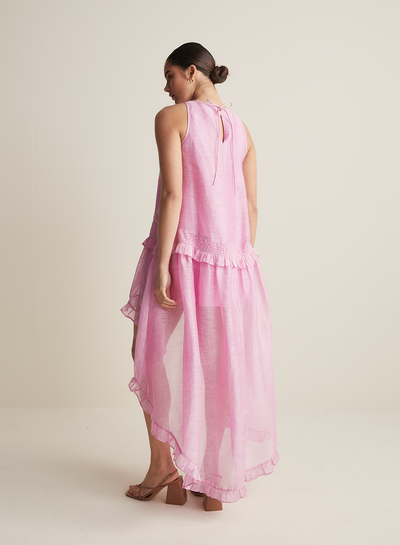 Marley Silk Linen Maxi Dress