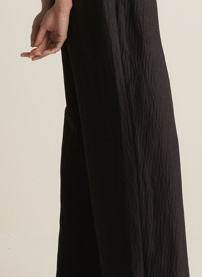 Alicia Cotton Silk Jumpsuit | Black