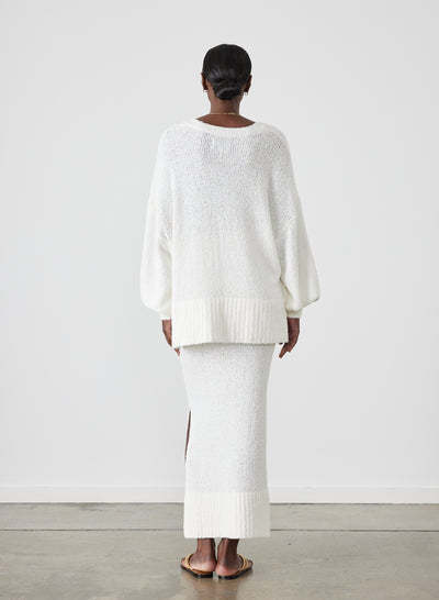 Siona Organic Cotton Cashmere Knit | Cream