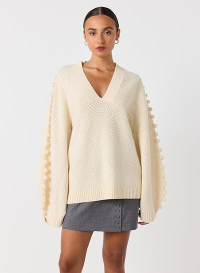Celeste Wool Knit | Cream